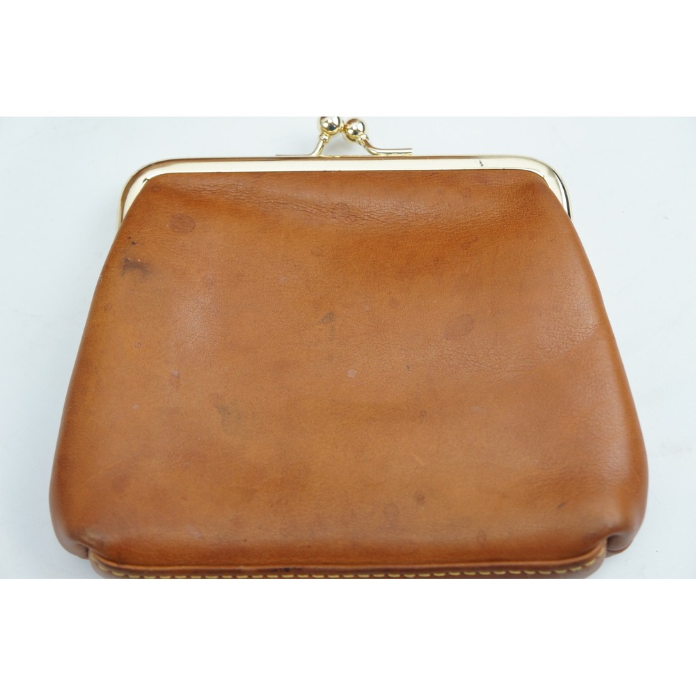 Dooney & Bourke Zip Top Tote Bag Tan Leather With Matching Coin Purse VGC - Picture 3 of 8